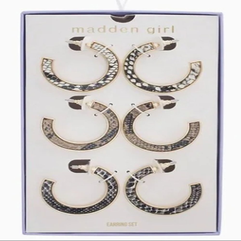Madden Girl Women Earrings - 3 pairs